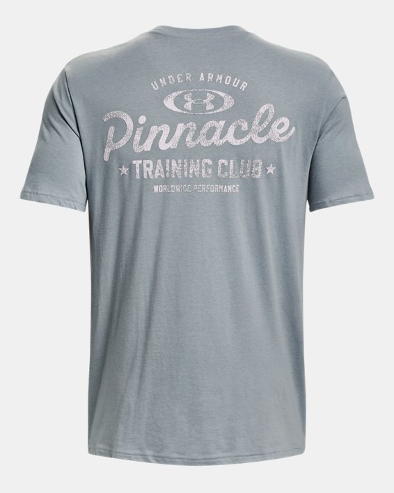 男士UA Pinnacle訓練短袖T恤 in Blue image number 5